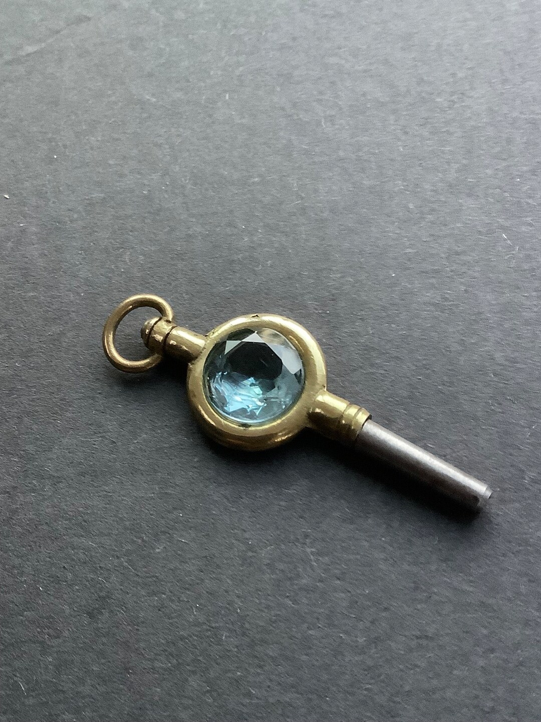 Antique Victorian Gold Tone Pocket Watch Key Winder With 9 Mm Natural