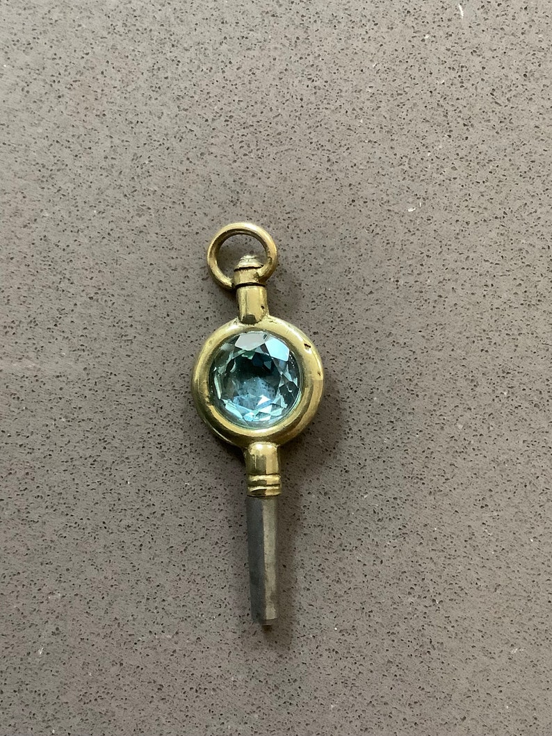 Antique Victorian Gold Tone Pocket Watch Key Winder With 9 Mm Natural