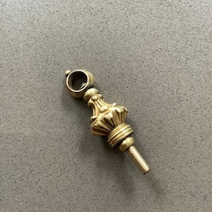 Antique Georgian gold plated dainty mini decorative ornate pocket watch key pendant charm Fob