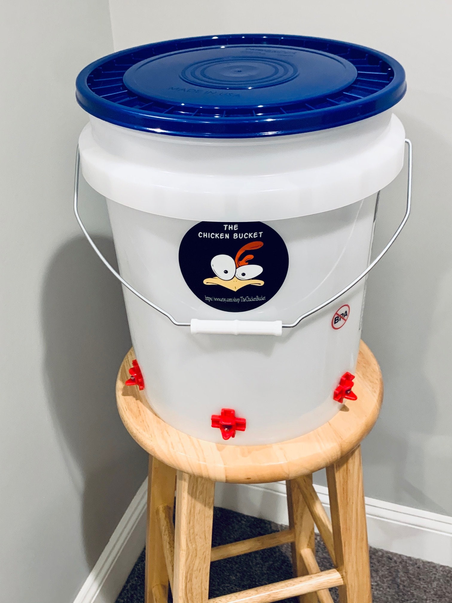 The Chicken Bucket Automatic Chicken Waterer With Etsy