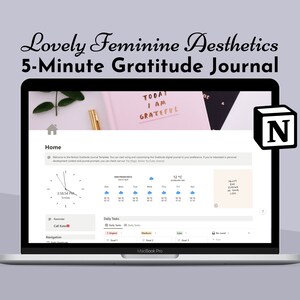 Notion Gratitude Journal Notion Template Gratitude Notion Mental Health Gratitude Template Notion Morning Pages Notion Gratitude Planner