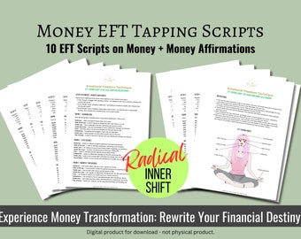 Money EFT Tapping Scripts: Positive Affirmations (PDF Printable)