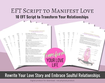 EFT Tapping Scripts for Love & Relationships (Digital Download)