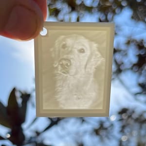 Custom 3D Printed Lithophane Keychain
