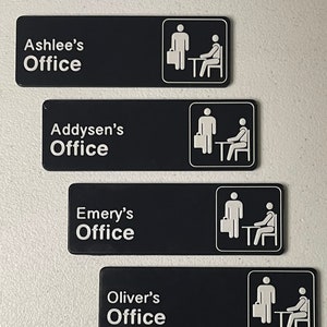 Personalisierbares Büro-Türschild