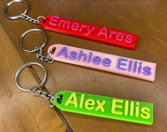 3D Printed Custom Name Keychain: Personalized Party Favor