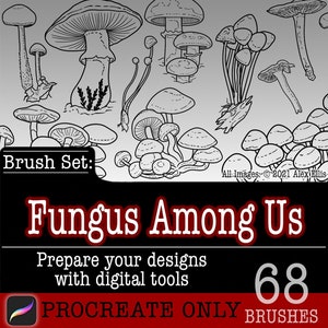 Fungi Frenzy - A Comprehensive Collection of Brushes for Procreate Users