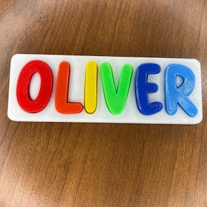 Personalized Name Puzzle: Montessori Toy, Easter Basket Stuffer