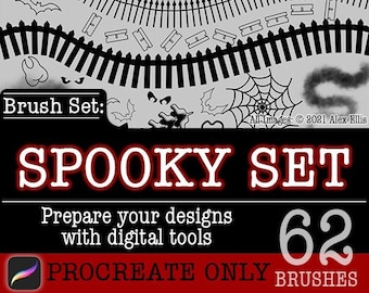 Spooky Set Halloween Brushes For Procreate
