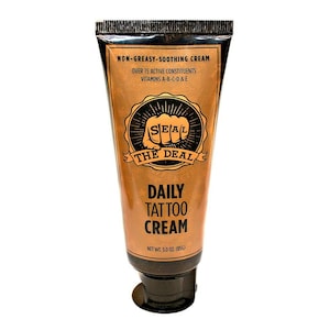 Handmade Tattoo Cream: Daily Aftercare Moisturizer, Non-Greasy