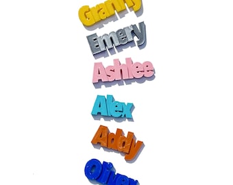 Imanes con nombre personalizado / Imanes para nevera personalizados / Rellenos únicos para bolsas de fiesta / Pequeños obsequios para niños y adultos