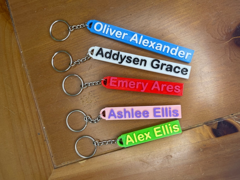 Get Creative With 3D Printed Keychains Make Your Own Custom - Etsy