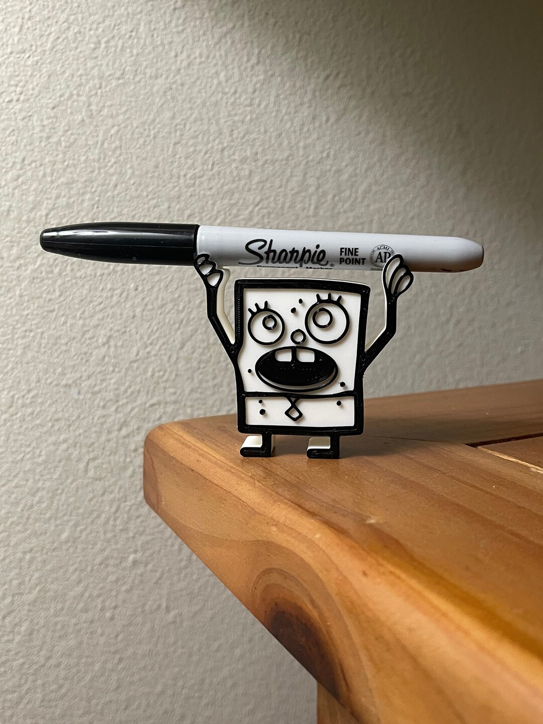 Doodlebob Pencil Holder Fan Art Inspired Spongebob Etsy