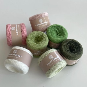 Mohair Yarn, Kid Mohair Silk Lace Yarn, Mohair Goat Fur Angora Goat Yarn - 31 Colors 50 g - 100 m