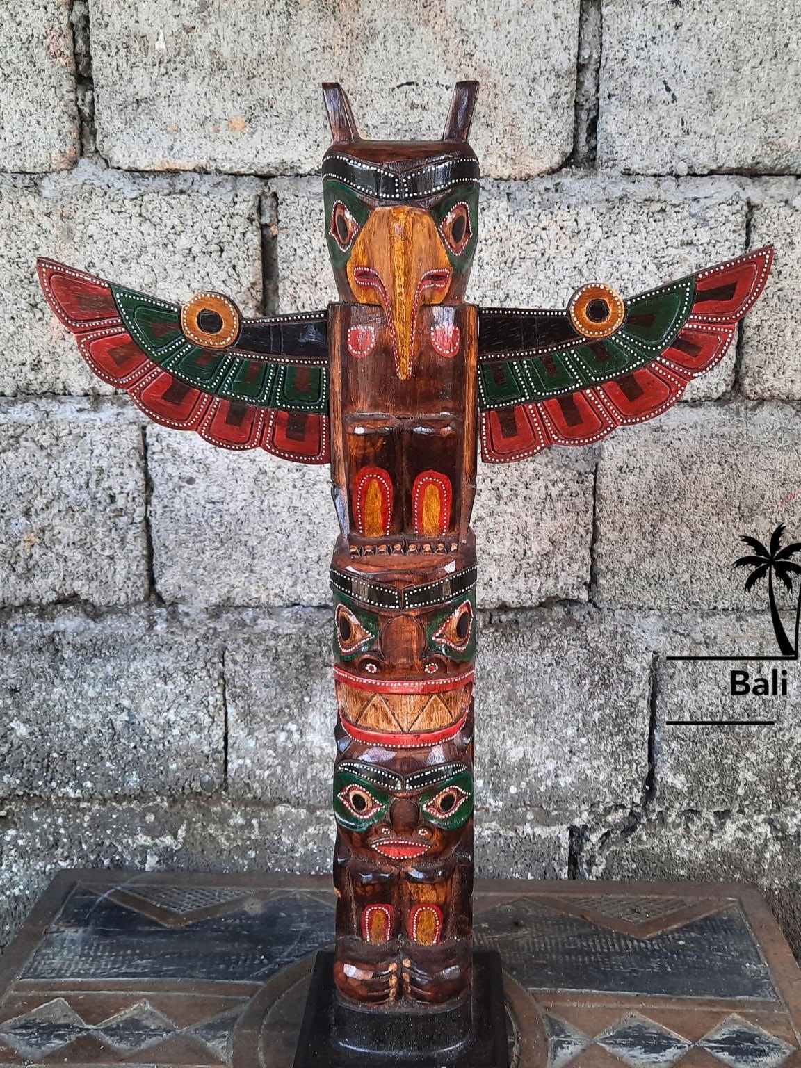 置物 Buffalo Bone Totempole 置物 Buffalo Bone Totempole