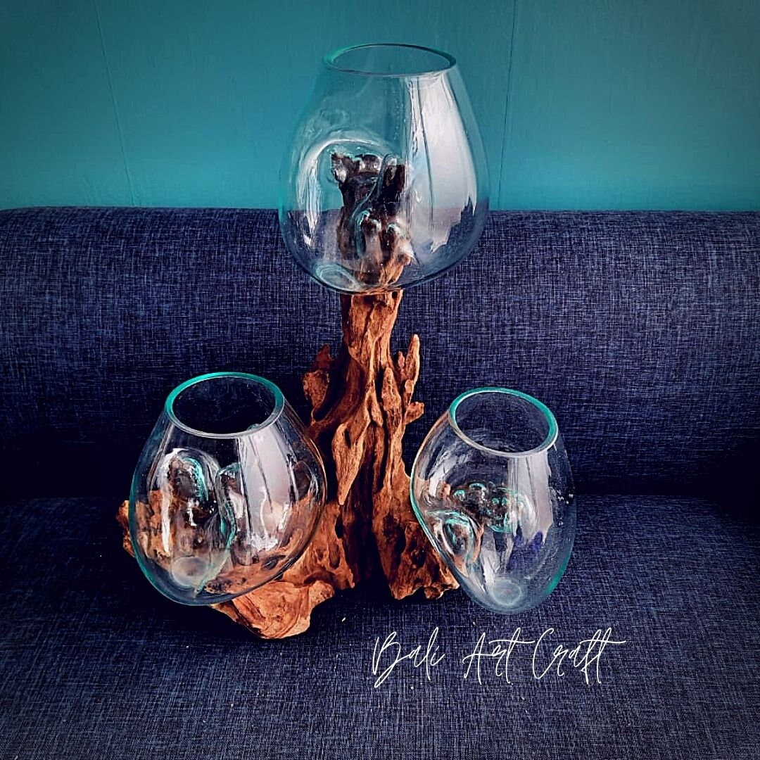 Molten Glasses 3 IN ONE Mini / Vases / Pots / Aquascape / Etsy