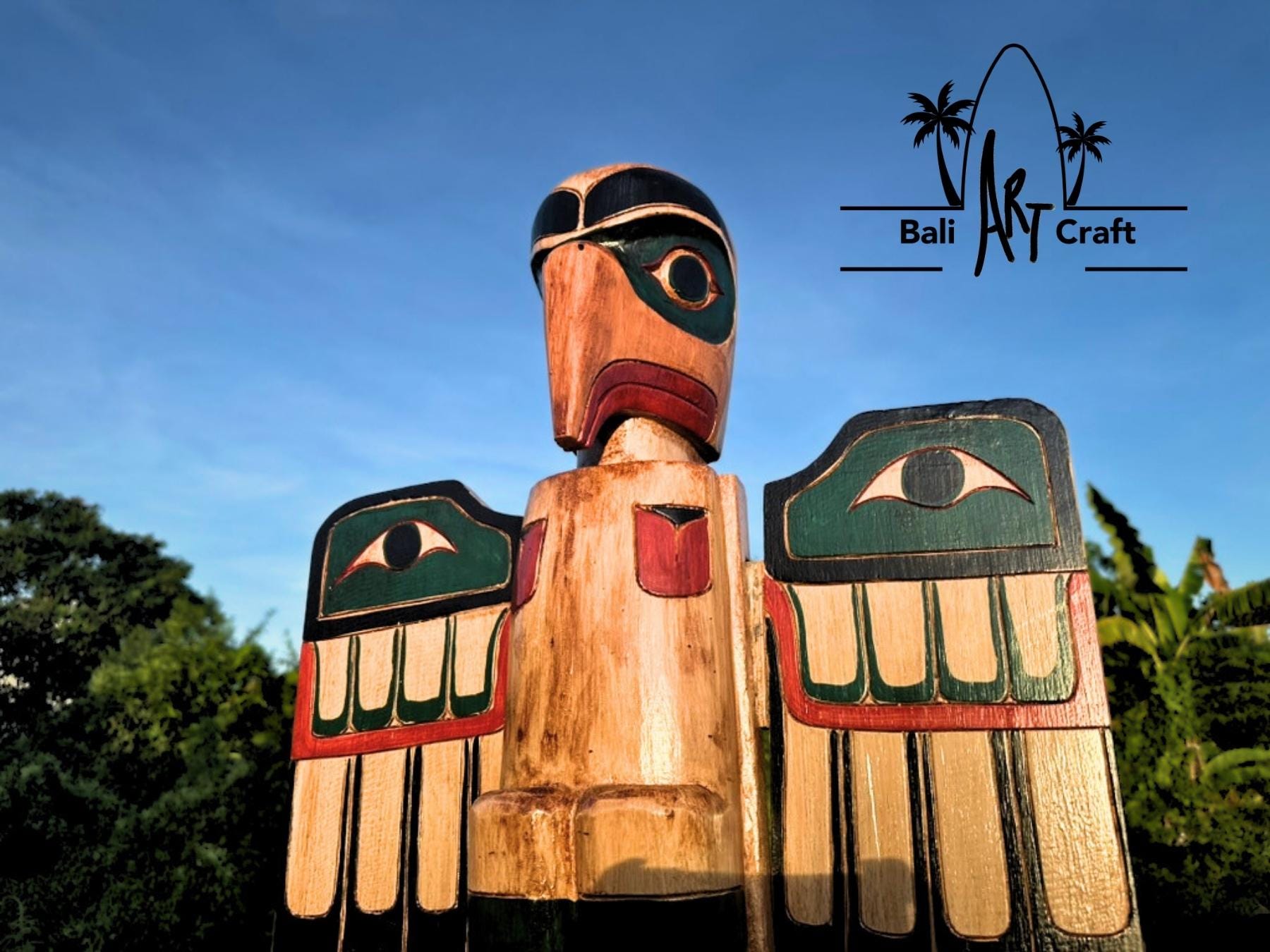 Totem pole sculpture - Etsy 日本