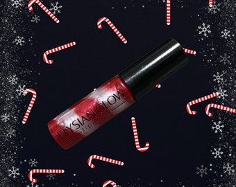 Brillo labial, menta, hidratante natural, ElysianGlow