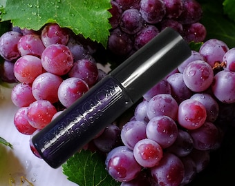 Brillo labial, uva, hidratante natural, ElysianGlow