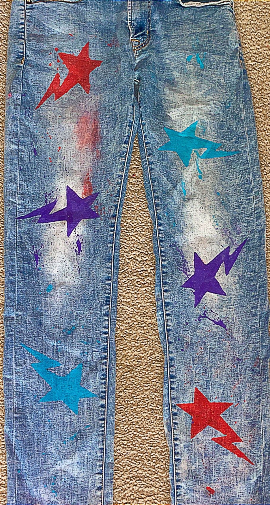 bapesta patchwork denim