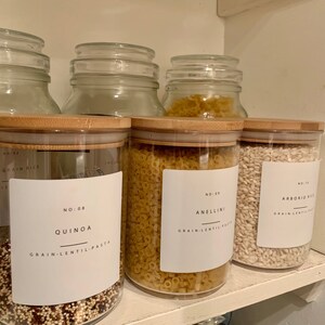 Pantry Labels // Spice Labels // Herb Labels // Baking Labels // Jar Labels // Kitchen Labels // Pantry Storage // Custom / UK