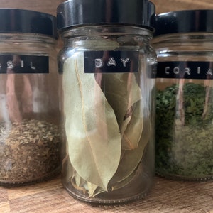 6/12/18/24 Custom Dymo Typewriter Labels // Spice Labels // Herb Labels // Seasoning Labels // Baking Labels // Jar Labels // Kitchen Labels