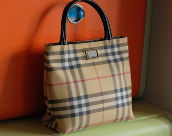 vintage burberry tote bag