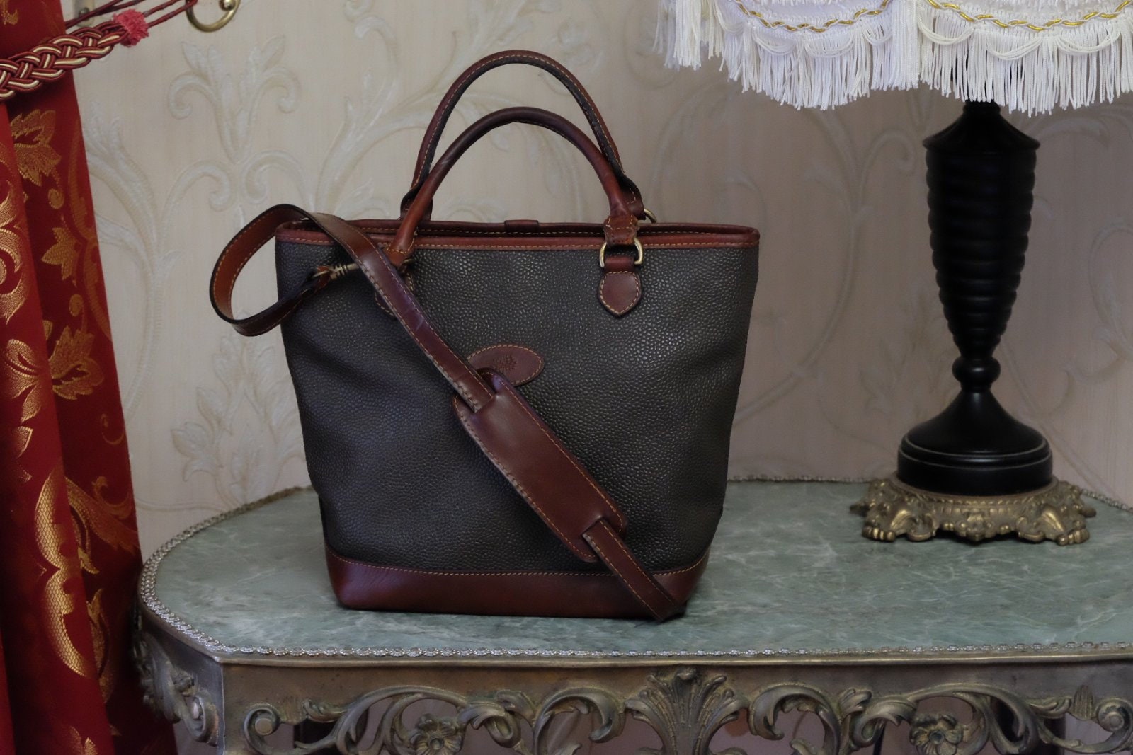 Vintage Mulberry Scotchgrain Hellier 