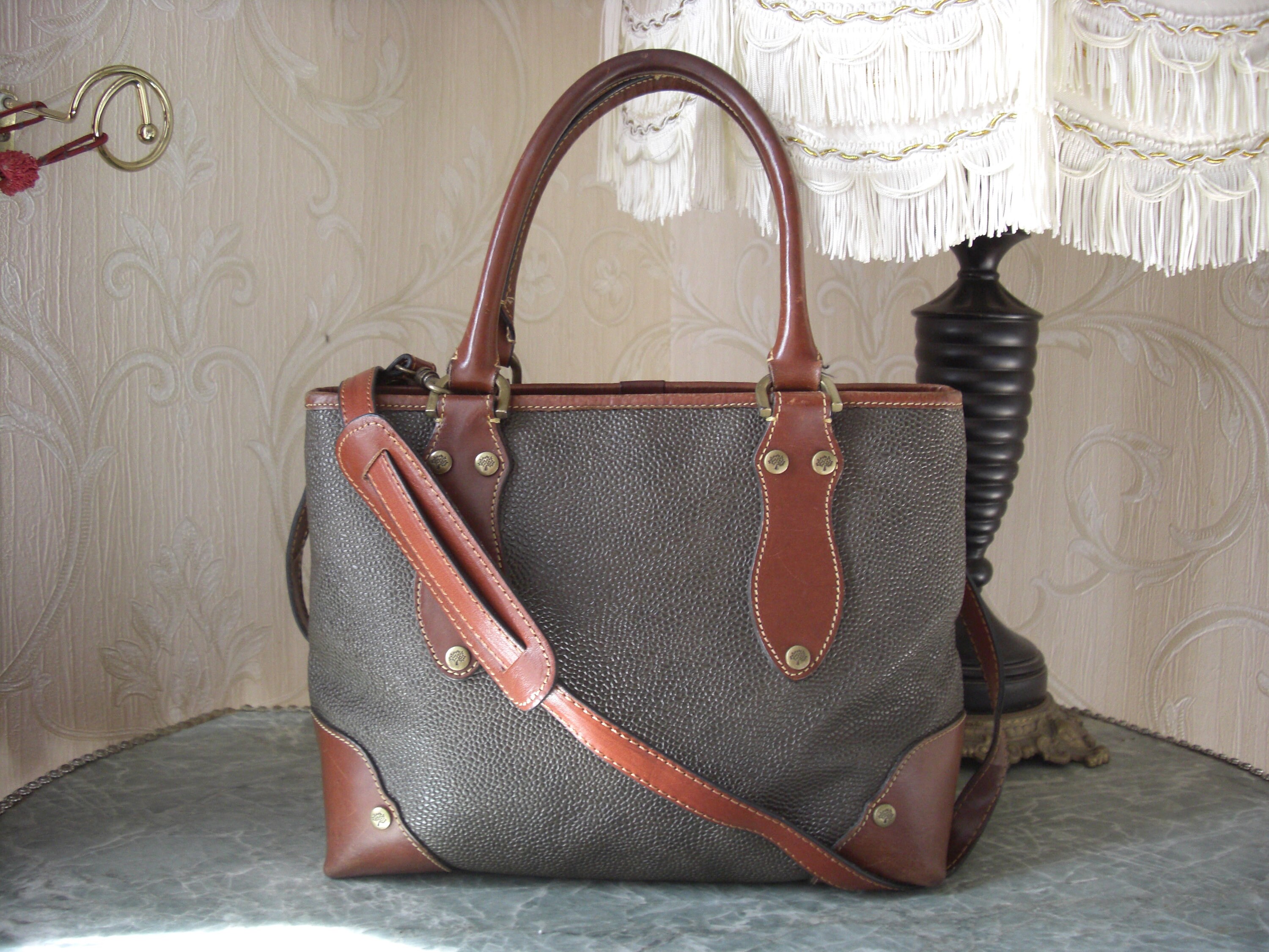 Vintage Mulberry Scotchgrain Hellier 