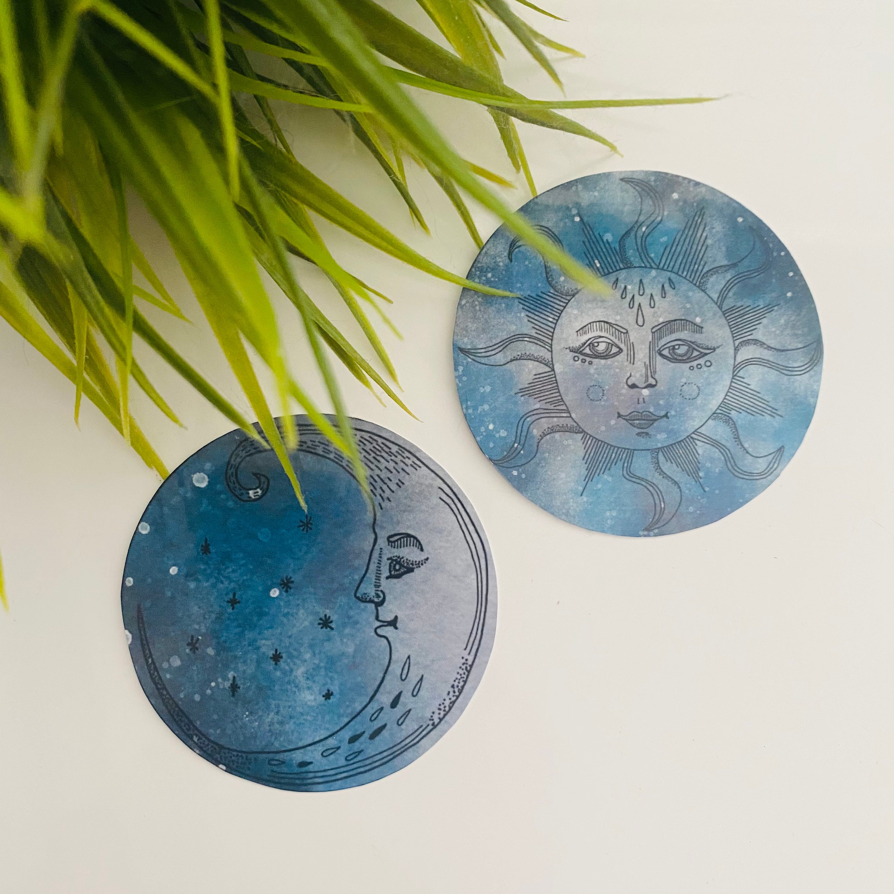 Celestial Sticker Pack Sun Moon Vinyl Space Luna Sticker Pack Phone ...