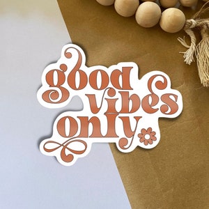 Alleen Good Vibes - Die Cut Sticker - Vinyl Sticker - Quotes - Inspirerend - Zomer - Fun - Sticker Love