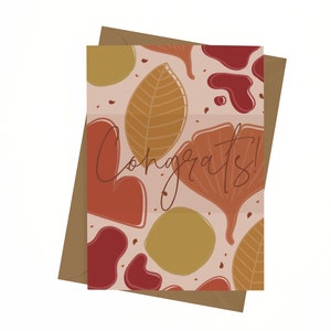 Congrats - Congratulations - Greeting Card - Blank Card - Thoughtful - Stationery - Matte Finish - Engagement - Graduation