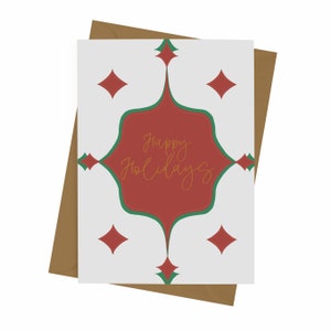 Felices Fiestas - Navidad - Tarjetas Navideñas - Celebración - Tarjeta de Felicitación - Tarjetas en Blanco - Feliz Navidad