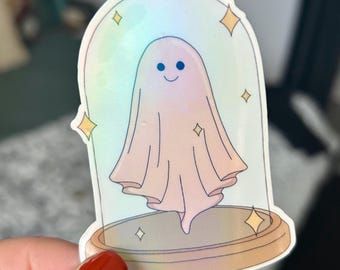 Geist Halloween Sticker - Holographisch - Kindle Aufkleber - Spooky Season - Sticker Bomb