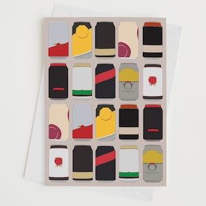 Spirit Cans Card - Fathers Day - Gift For Her - Gift For Him - Jack Daniels - Jim Beam - Alcohol - Greeting Card