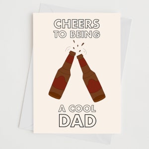 Cool Dad Card - Tarjeta de felicitación - Tarjeta en blanco - Día del Padre - Celebración - Regalo para él - Saludos