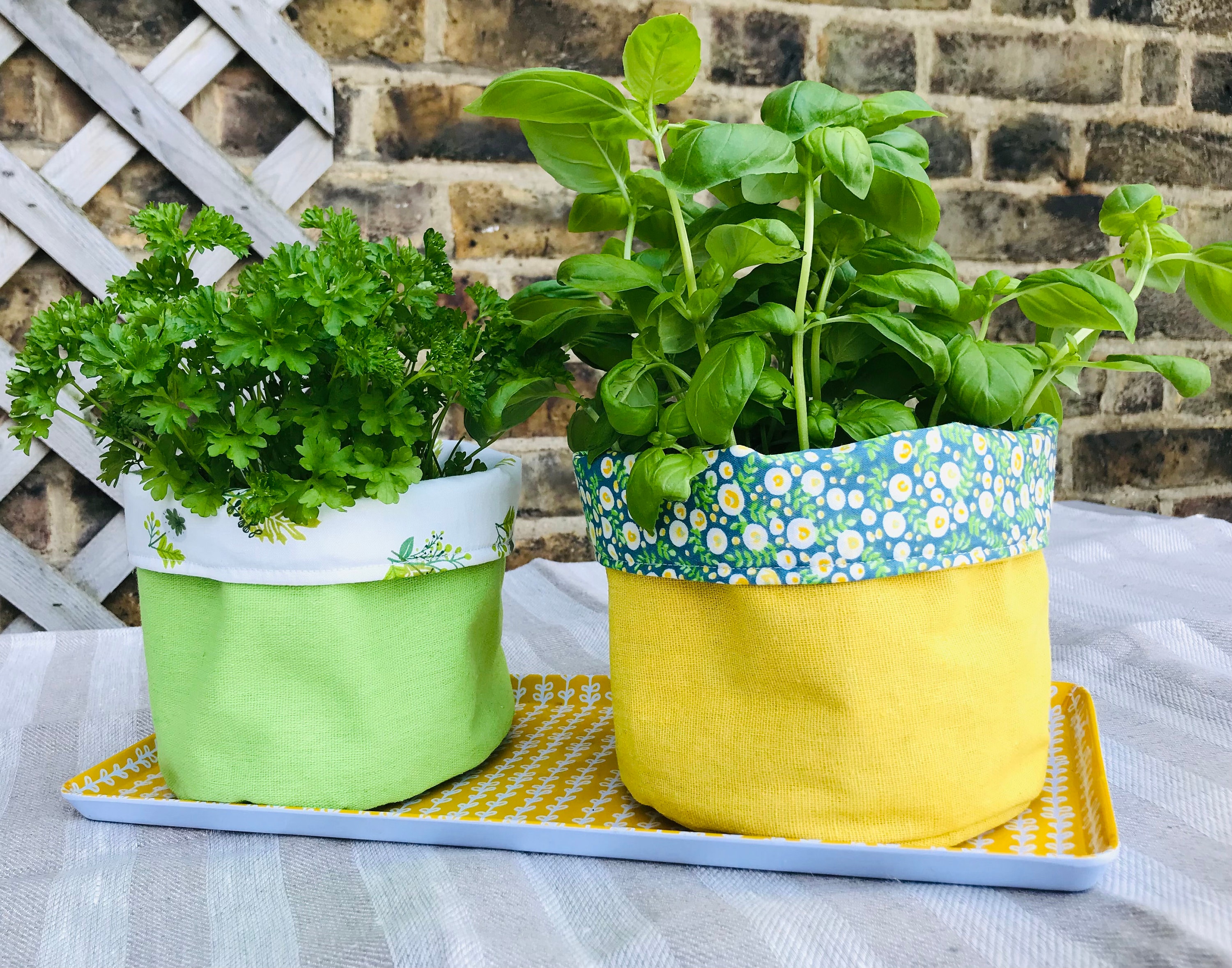 Custom size Indoor plant pot cover Handmade storage basket Etsy