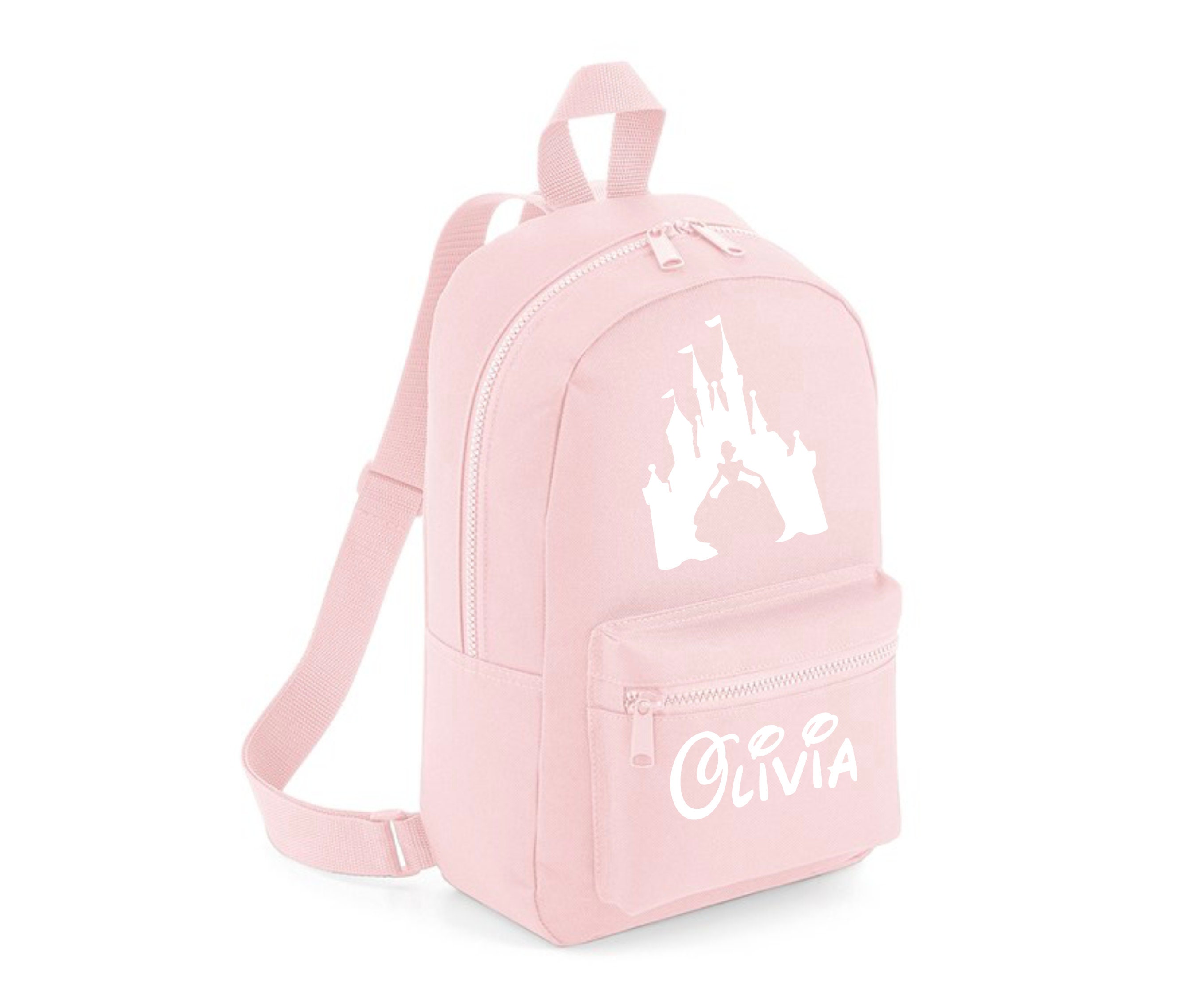 Disney Castle and Princess Backpack - Pink and White Loungefly Disney Princess Icons Mini Backpack | Hot Topic main image 3