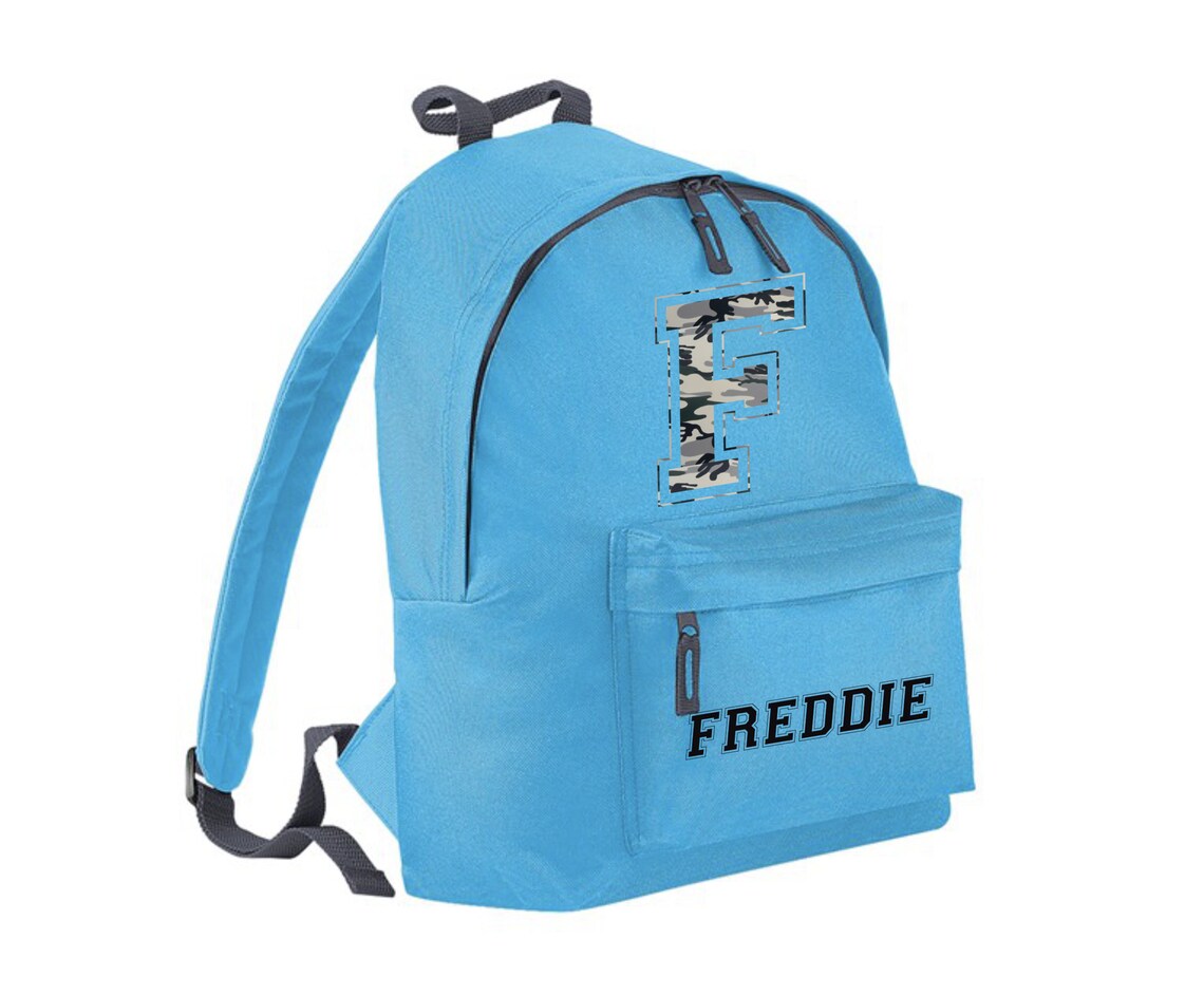 Personalised Boys Blue Junior Rucksack Backpack Sky Blue / Etsy