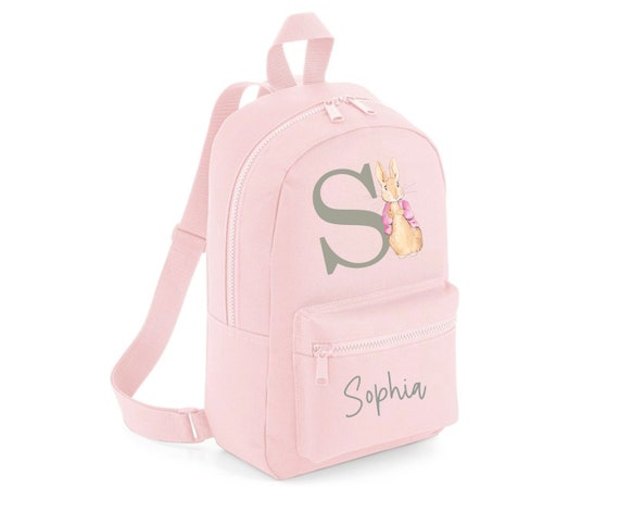 Personalised Peter Rabbit Children s Rucksack Backpack Baby Pink Girls Boys Nursery Bag School Bag Peter Rabbit Flopsy Nappy Bag Etsy