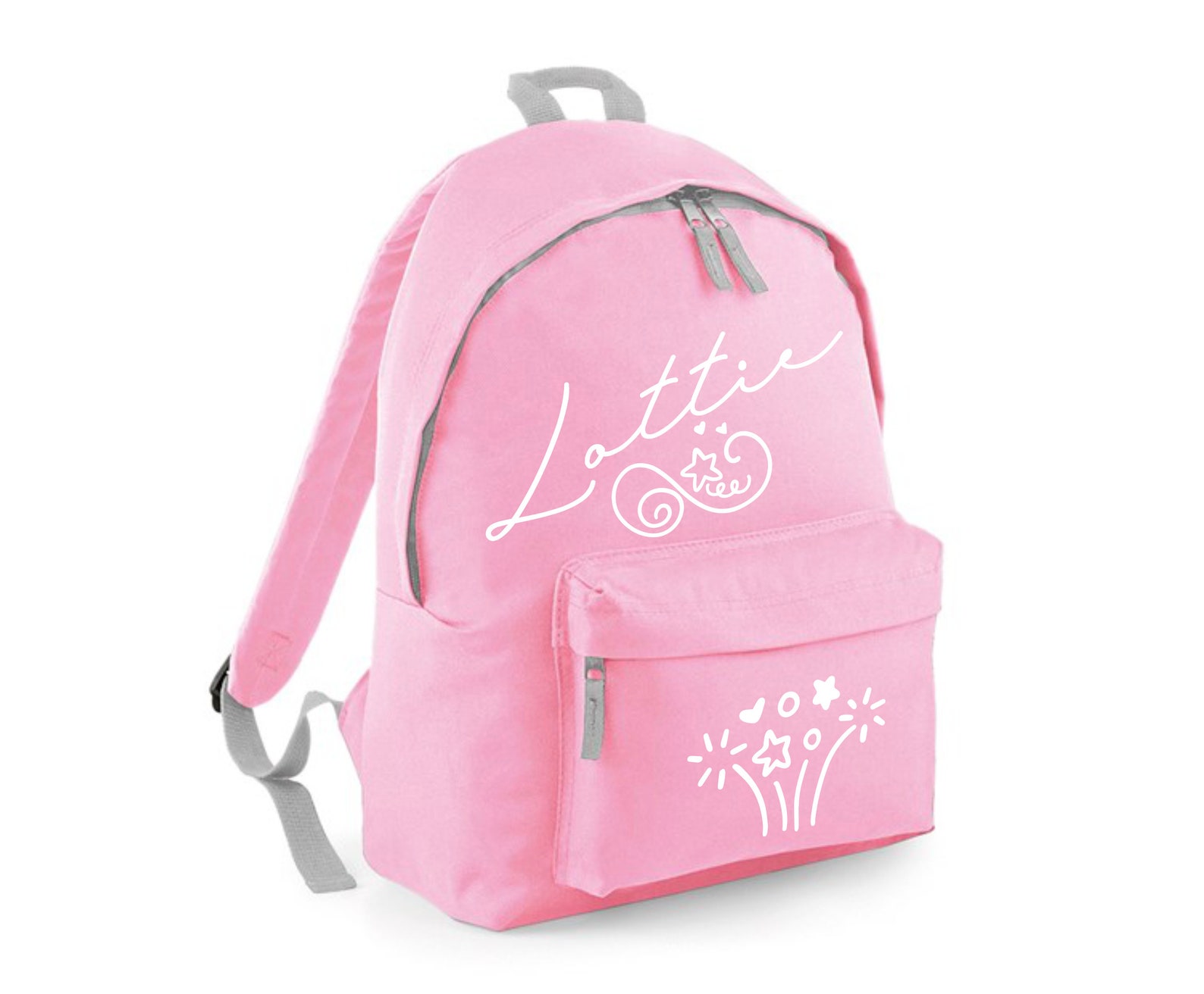 Personalised Girls Pink Junior Rucksack Backpack Baby Pink / Etsy