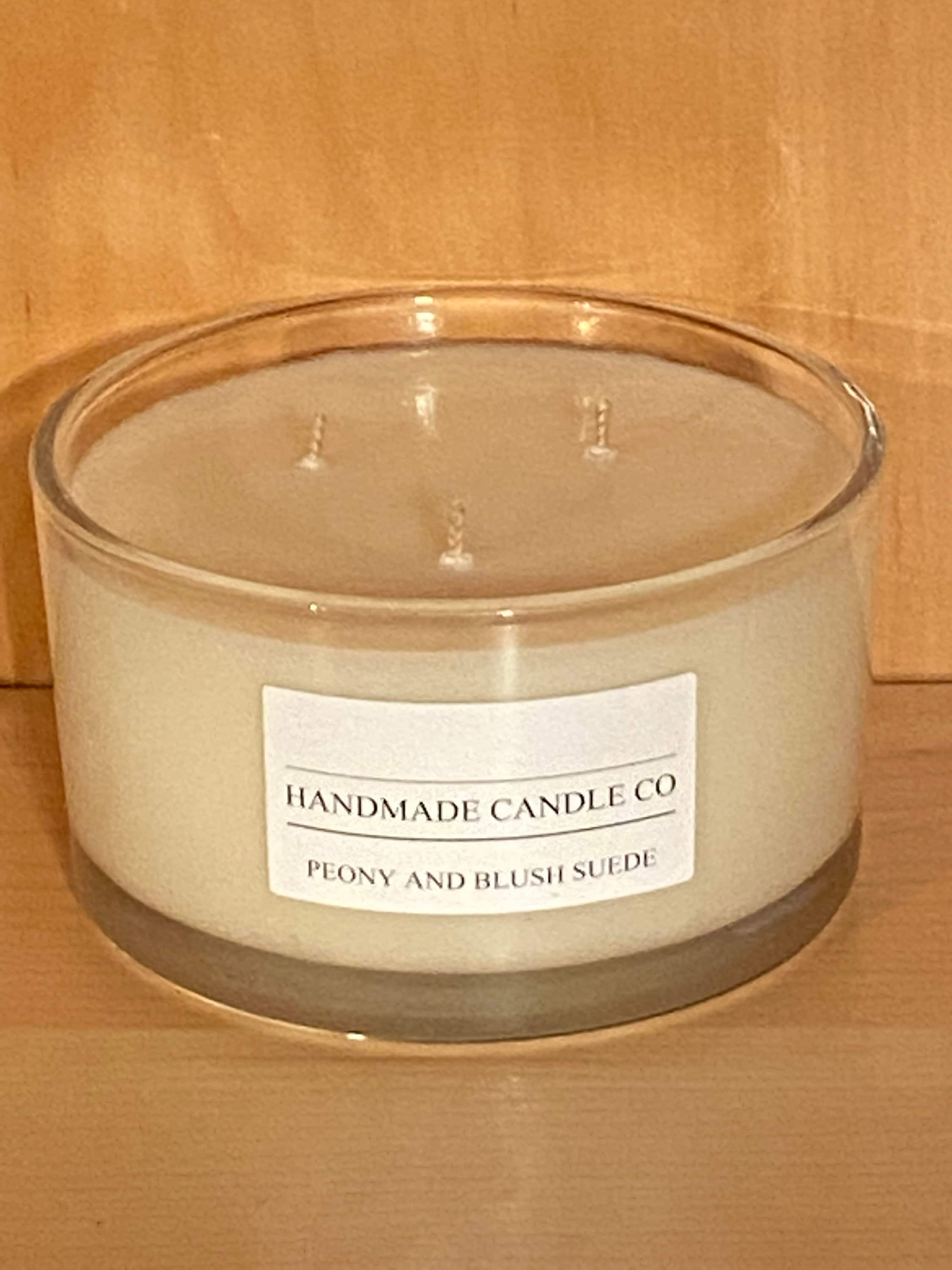 HANDMADE CANDLE COMPANY Luxury Scented 3 Wick Candle. Peony & Etsy