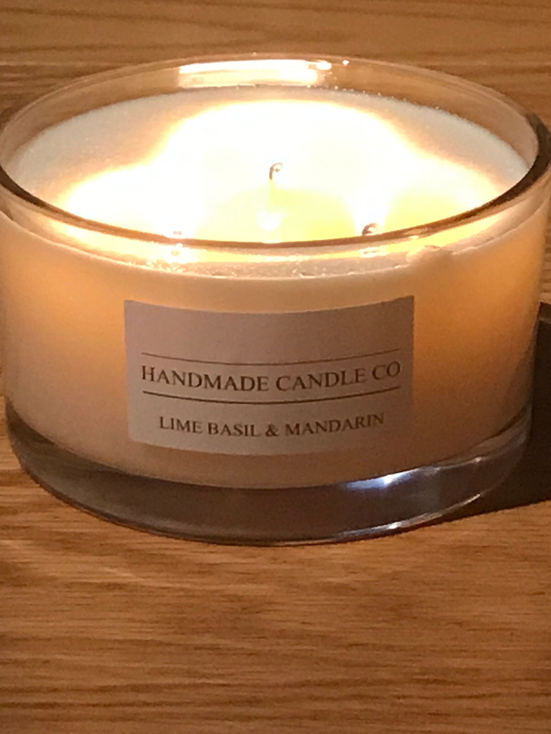 HANDMADE CANDLE COMPANY Luxury Scented 3 Wick Candle. Amber & Etsy