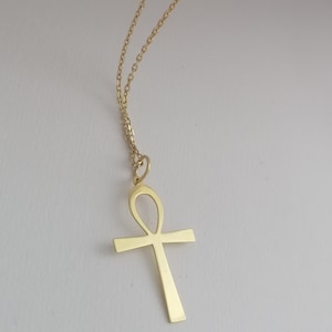 Ankh Necklace, 925 Sterling Silver, Key of The Nile Symbol Cross, Ankh pendant, Key of Life Necklace, Egypthian Ankh Necklace,