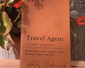 Personalized Travel Agent Gift, Travel Agent Thank You Gift, Travel Agent Stationery, Travel Agent Planner, Diary, Travel Agent Team