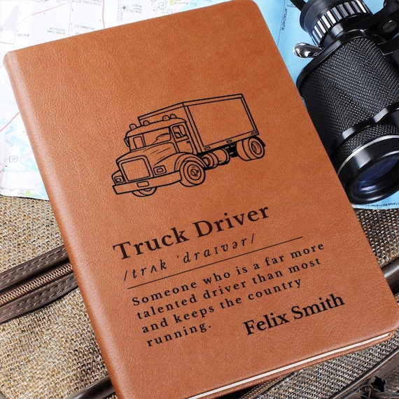 Truck Driver Definition Journal, Truck Driver Gift, Personalized Truck Driver, Trucker Dad Notebook,