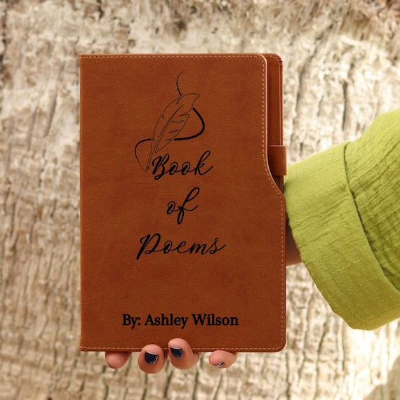 Personalized Writer Gifts, Poetry Notebook Journal, Poem Book Gift, Future Author Gifts, Book Lover Notebook, Inspirational gift,