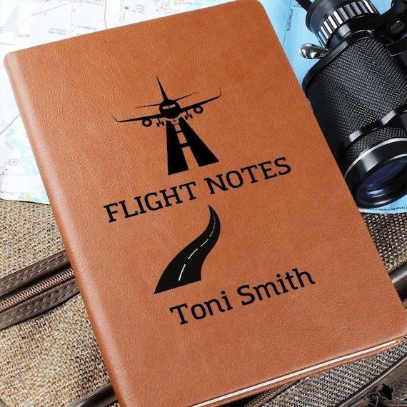 Great Pilot Gift Airline Gift, Personalized Aviation Gift, Pilot Gift, Solo Flight Notes, Pilot Journal