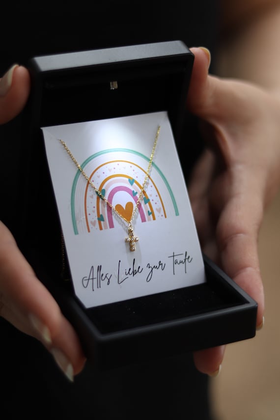 925 Silber Kreuz Halskette Kommunion Konfirmation, Zur Taufe Kette, Kommunion Kreuz  Kette,