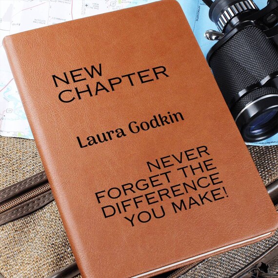 New Chapter Gift for Coworker, Retirement Gift for Friend, Retirement Gifts Women, Personalized Retirement Gift, Never Forget the Difference